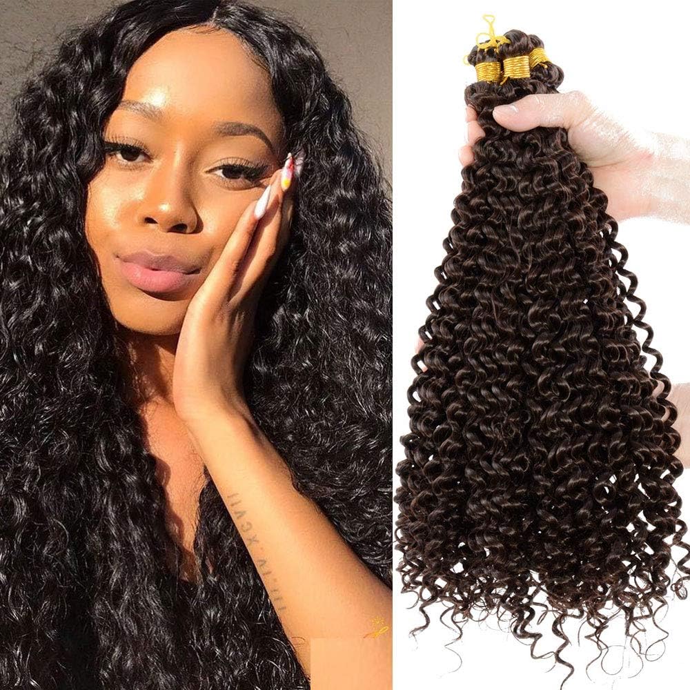 Water wave crochet hair Extensions 5 pack Jerry Curl Crochet Braids 20inch Synthetic Passion Twist Braiding Hair for women 20inch #4โฆ