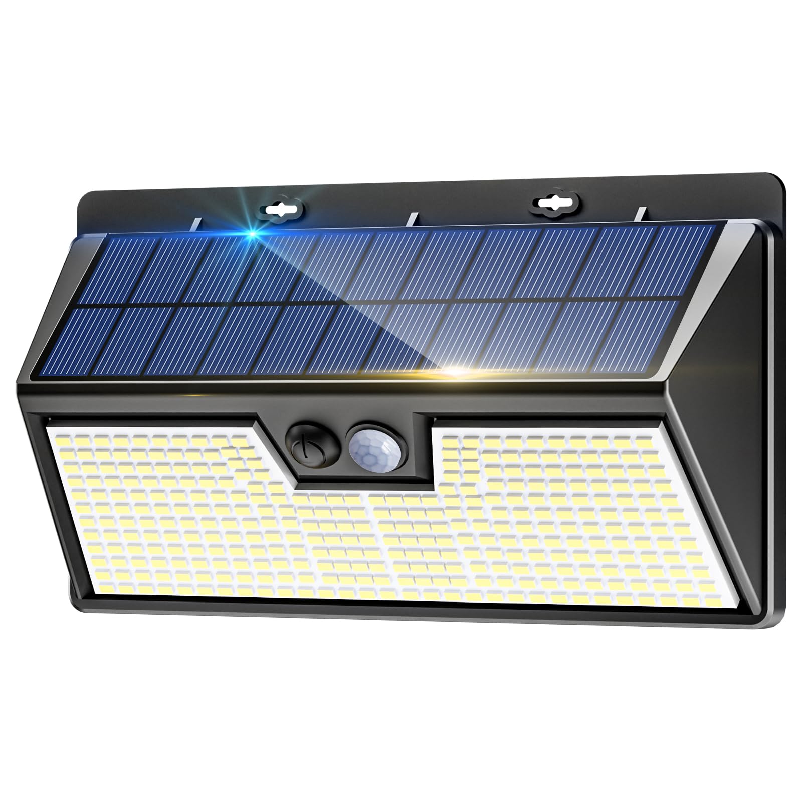 nipify Solar Lights Outdoor Garden Motion Sensor, 3 Modes 318LED Solar Powered Security Fence Light Waterproof