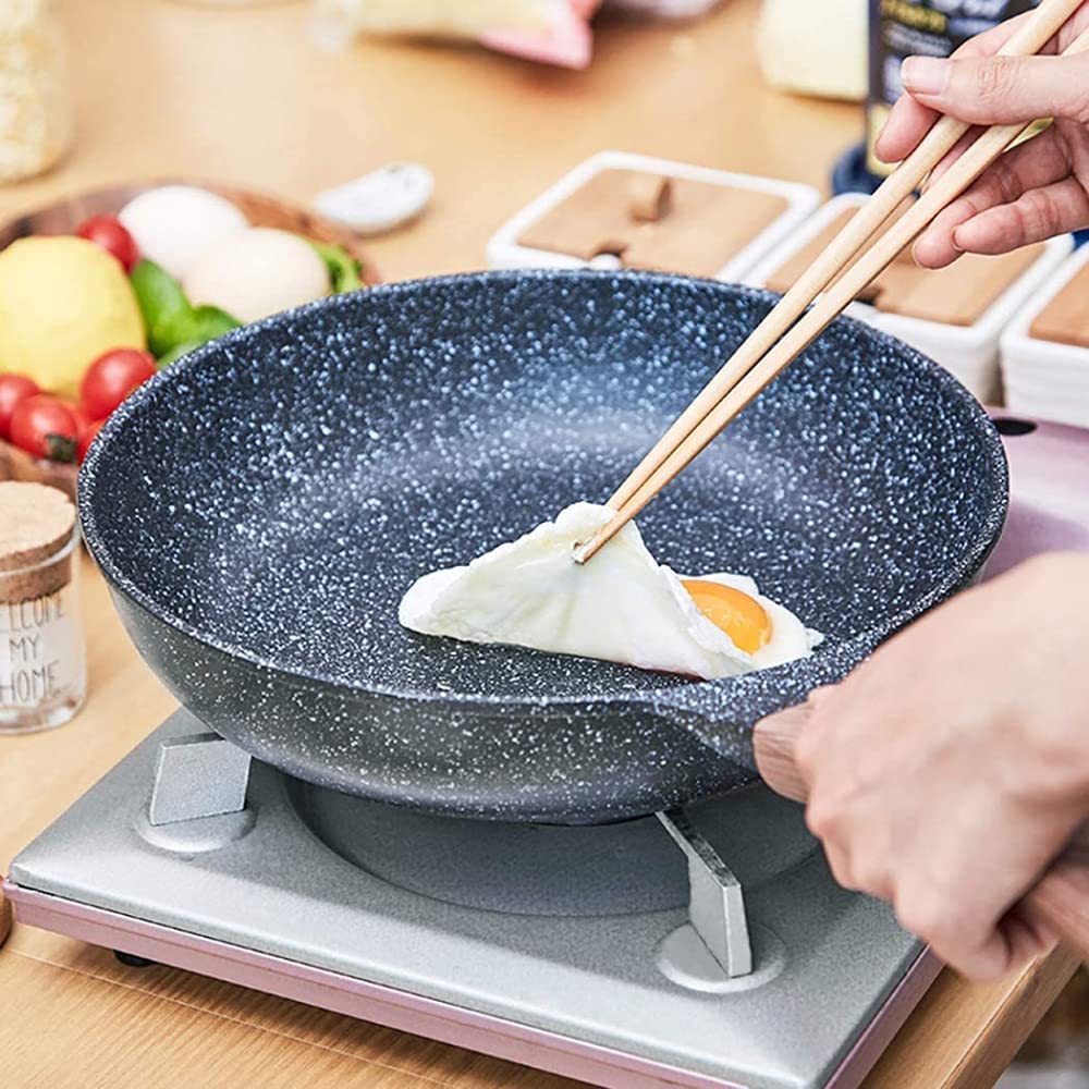 ノンスティック フライパン 26 cm Amazon｜26CMウッドグレイングレーパンノンスティックフライパン電磁