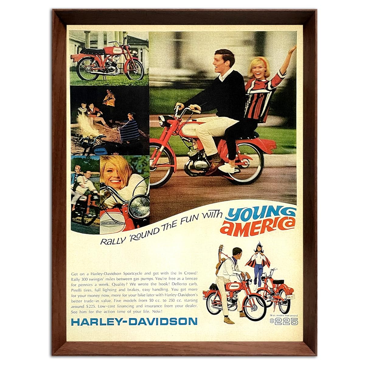 Harley Davidson ハーレーダビッドソン ビンテージ　雑誌広告 ハーレーダビッドソン 1960年代 アメリカ ヴィンテージ 雑誌