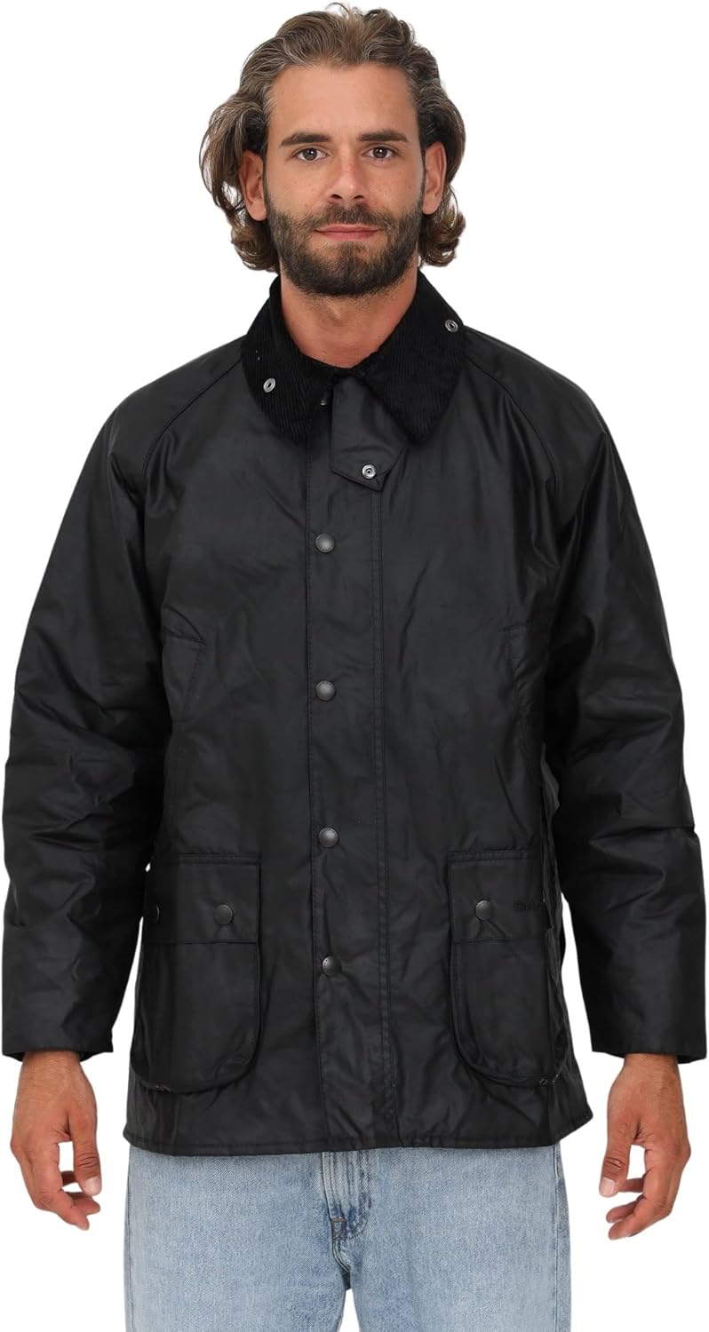 Amazon | Barbour Bedale ワックスジャケット ブラック - ブラック - M