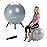 Gaiam Kids Stay-N-Play Children\'s Balance Ball - Flexible School Chair Active Classroom Desk Alternative Seating Built-In Stay-Put Soft Stability Legs, Includes Air Pump