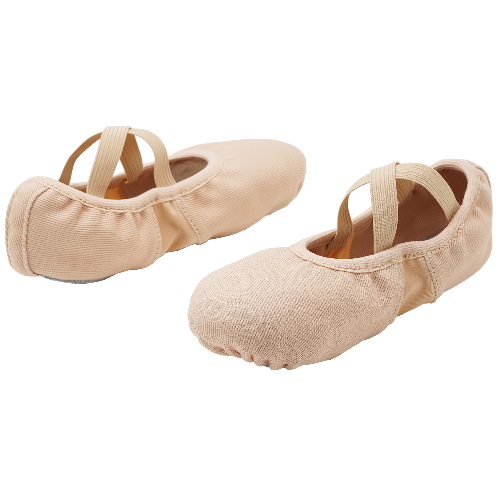 Rosa Scarpe da Danza Classica PRO Elastic Mezze Punte Danza Ballet Scarpette Bambina Donna