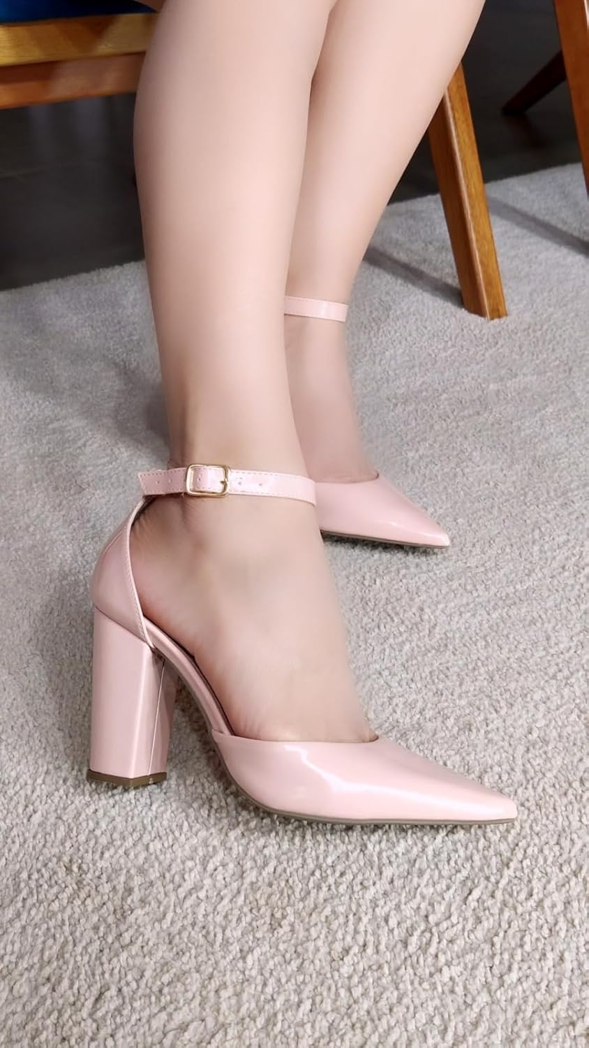 Torricella, Sapato Scarpin Salto Alto Grosso Bloco Bico Fino Feminino 9 cm em promoção! Veja a oferta e mais achadinhos de Sapatos sociais 4 Hoje é o melhor dia para comprar Torricella, Sapato Scarpin Salto Alto Grosso Bloco Bico Fino Feminino 9 cm com aquele preço maroto! Promoção! Aproveite a oferta! 4