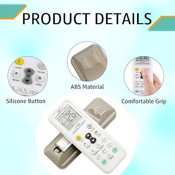 Universal AC Remote LED Display 1000-in-1 Controller Timer Cool Heat