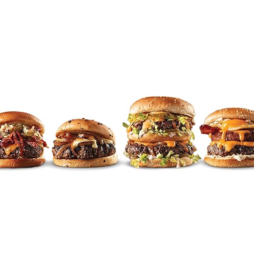 Omaha Steaks Summer Grilling PureGround Burger Flight (4x PureGround Sirloin Burgers, 4x PureGround Delmonico Ribeye Burgers, 4x PureGround New York Strip Burgers, 4x PureGround Brisket Burgers, 2 lbs. Ultra-Premium Ground Beef)