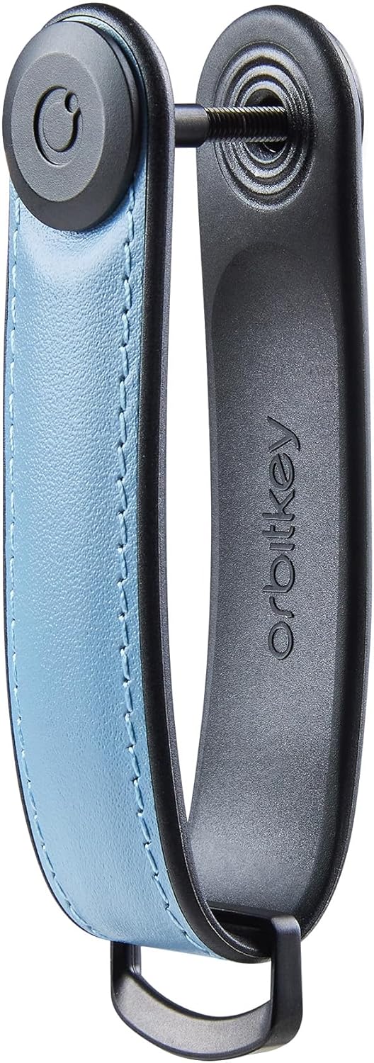 Orbitkey Key Organizer Hybrid Leather | Premium Nappa leather & TPU, Stainless Steel Locking Mechanism, Slim & Quiet Profile