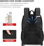 Deep Storage Laptop Backpack with USB Charging Port[Water Resistant] College School Computer Bookbag Fits 15.6 Inch Laptop