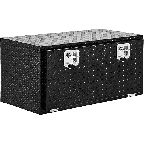 YITAMOTOR 36 Inch Underbody Tool Boxes Heavy Duty Aluminum,Diamond Plate Truck Tool Boxes, Waterproof Chest Storage Organizer for Pick Up Truck Bed, RV Trailer with T-Handle Lock and Keys