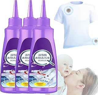 Urcstyle Stain Remover, Urcstyle Laundry Stain Remover, Urcstyle Active Enzyme Laundry Stain Remover, Laundry Stain Quik Sure (120ml-3PCS)