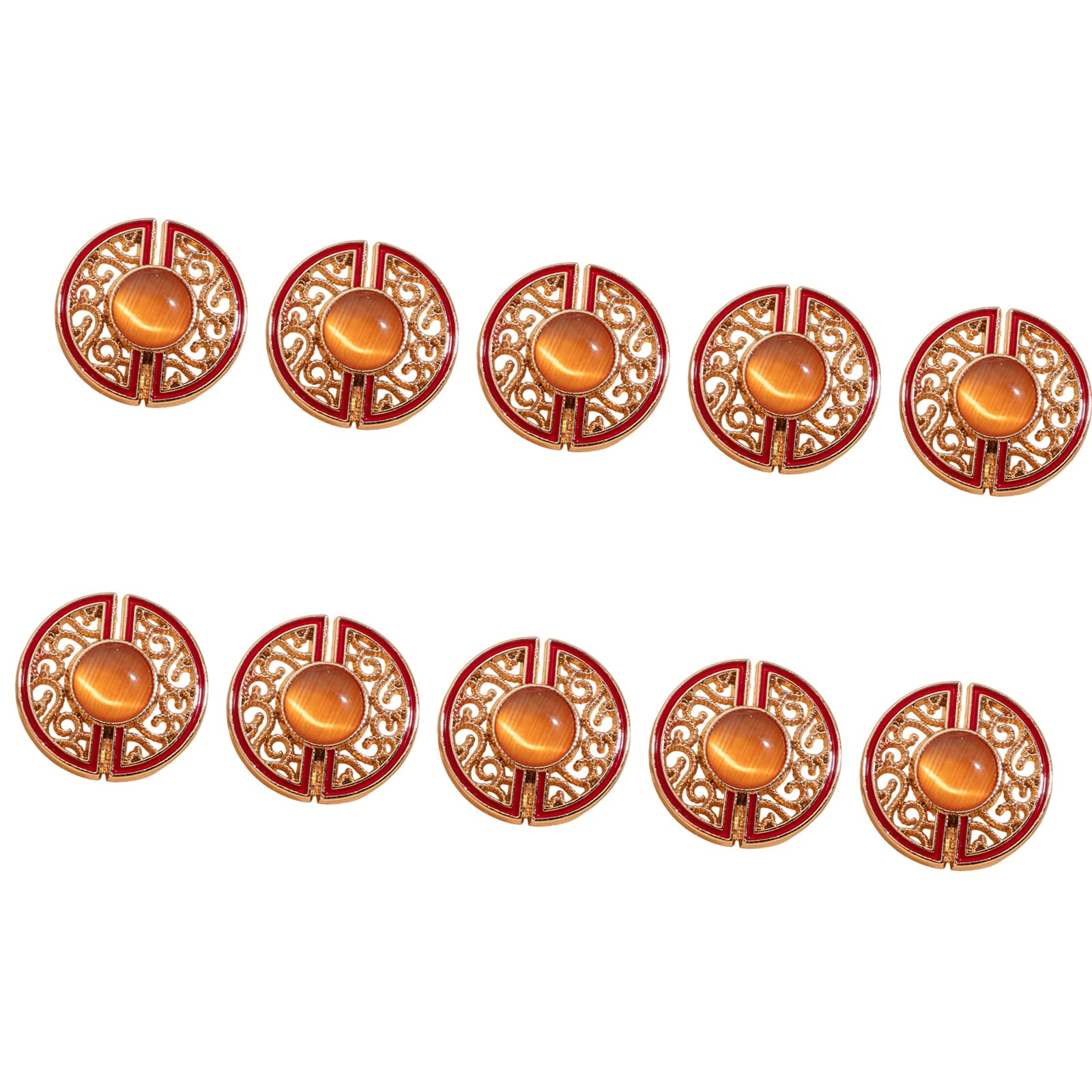 Tsophreniq 10Pcs Cloud Pattern Metal Buttons Decorative Clothing Buttons Fasteners for Garments Jackets Dress Coat Sewing Cloud Pattern Shirt