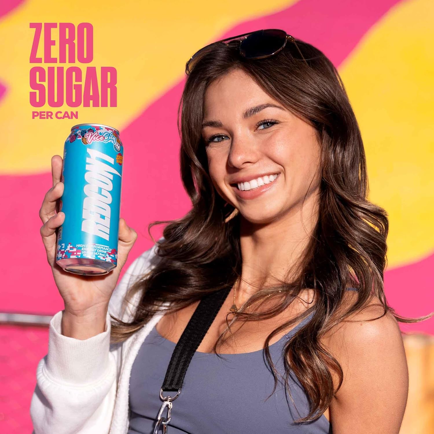 REDCON1 Energy High Performance Drink, Vice City - Zero Sugar Energy Drink with Alpha GPC Nootropic - 200mg of Natural Caffeine from Green Coffee Beans - Vitamin B6, B12 & B5 to Boost Mood (12 ct) - Image 7