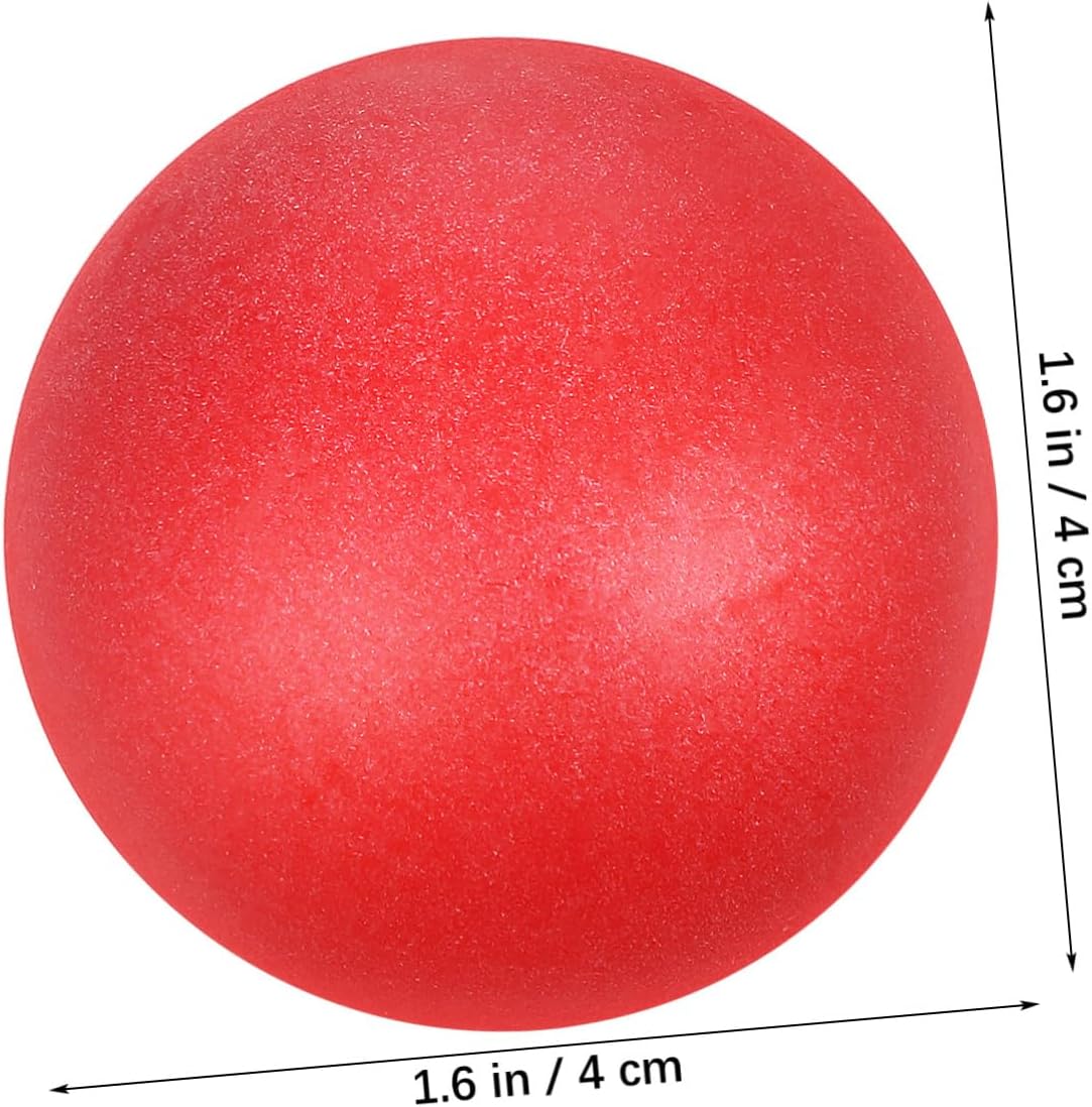 BESPORTBLE 120pcs Bulk Colorful Plastic Pong Balls Red Blue for Games Table Tennis Practice
