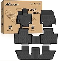 Vista 13 de Nilight Alfombrillas de TPE para Toyota Avalon 2013 2014 2015 2016 2017 2018 para todo tipo de clima, ajuste personalizado, forros de piso