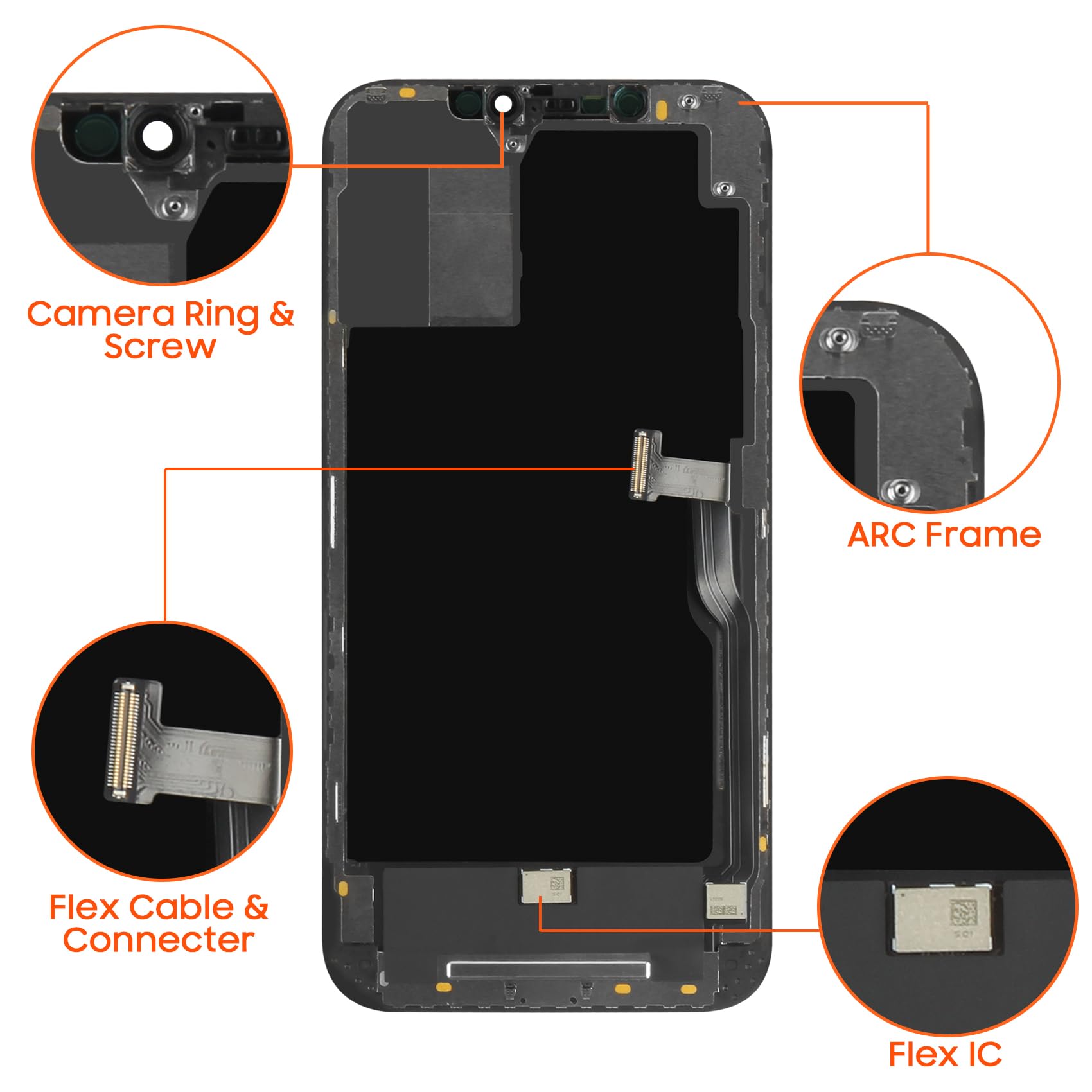 Amazon.co.jp: iPhone 12 PRO MAX LCDスクリーン交換用、iPhone 12 Pro