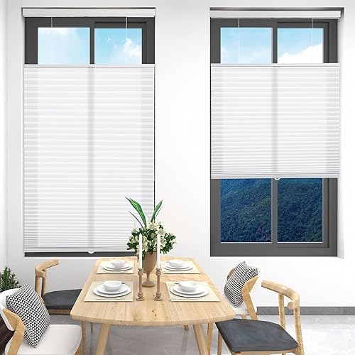 Miniatura 24 de Changshade Persianas Celulares Opacas sin Cordón, Persianas de Arriba hacia Abajo y de Abajo hacia Arriba para Ventanas, Persianas de Ventana