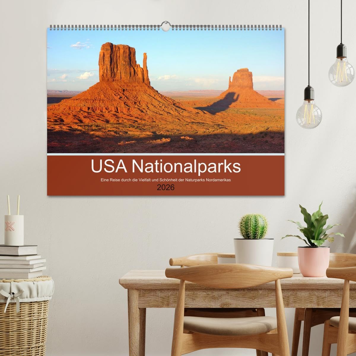 USA Nationalparks - Eine Reise durch die Vielfalt und Schönheit der Naturparks Nordamerikas (Wandkalender 2026 DIN A2 quer), CALVENDO Monatskalender: Atemberaubende Landschaften (CALVENDO Natur)