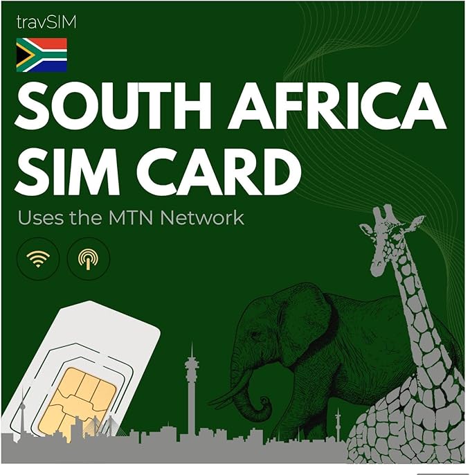 travSIM 25GB LTE SIM Card, MTN Network, 28 Days Mobile Data, South