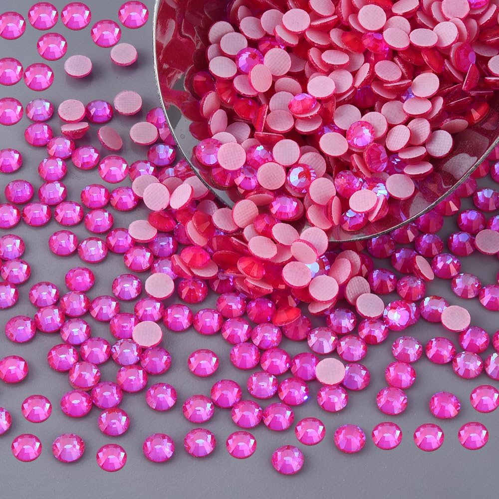Hot Fix Rhinestones, SS30 Sparkle Rose 288pcs image 2