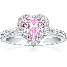 1CT Heart Engagement Promise Ring for Women 925 Sterling Silver