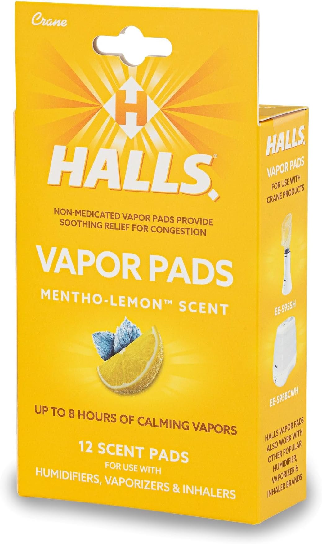 Halls Scented Vapor Pads, Yellow