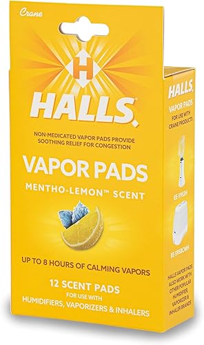 Almohadillas de Vapor con Aroma a Crane Halls, Amarillo
