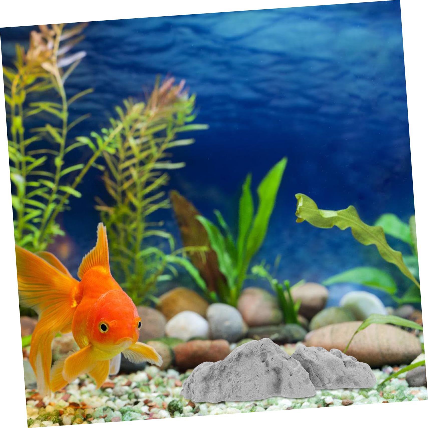 Cabilock 2 Pezzi di Accessori per Acquario Ornamenti in Pietra Finta per Decorazioni Fresche O Decorative