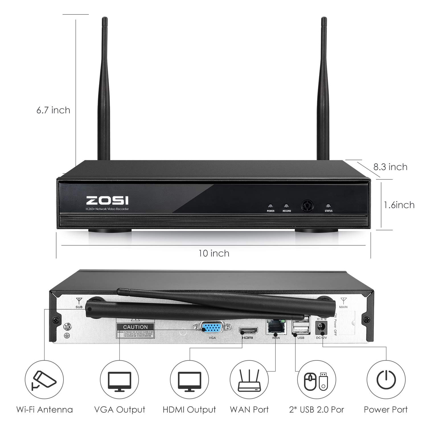 防犯カメラ Japan security system NVR PF-RW1016 Amazon.com : JouSecu 5MP Wireless Security Camera System
