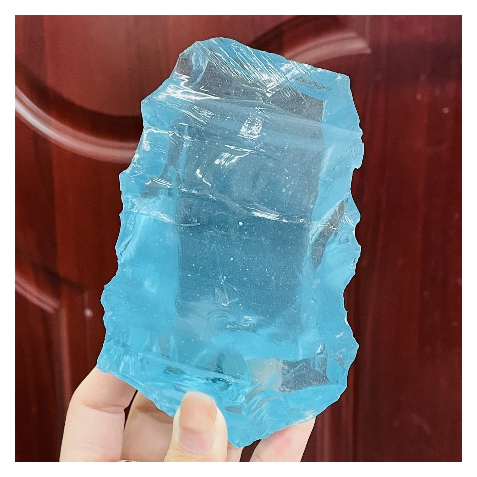 Cristal de meditación Natural Roca de Cristal de Cristal de Cuarzo Mineral Natural for Chakra Decoración de curación Piedra de Cristal (Size : 80-100g)