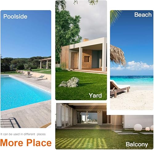 Miniatura 7 de FDW Banco de patio al aire libre, banco de jardín de madera, banco de madera de acacia con mesa para piscina, playa, patio, balcón, porche, terraza,