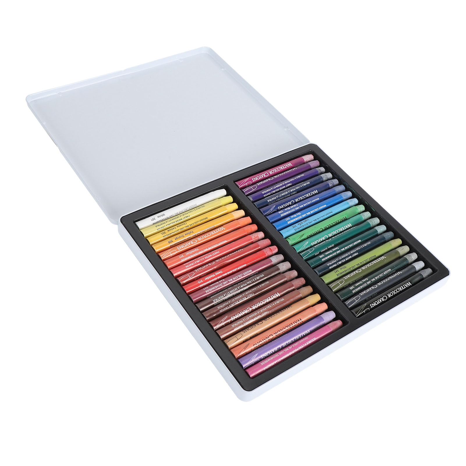Aquarellstift-Set, Hochwertige Wasserlösliche Buntstiftstifte auf Wachsbasis für Gemischte Medien, 24 Farben, Ideal für Anfänger (36 Farben)