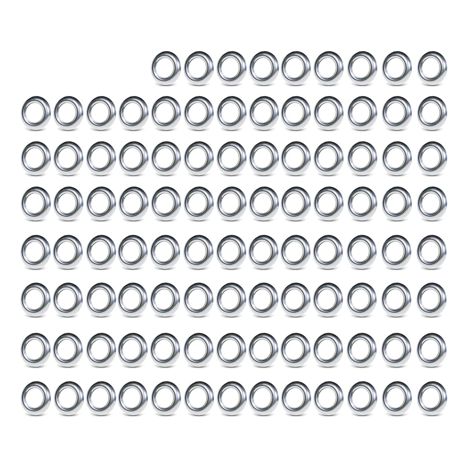 Ledvillage Round Stainless Steel Chrome Bezels Trim for Covers 3/4 Inch Mini Sealed Side Marker Lights for Trailer Lorry Truck Bus 304-Ring (Pack of