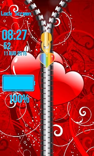 Zipper fechamento Love Screen