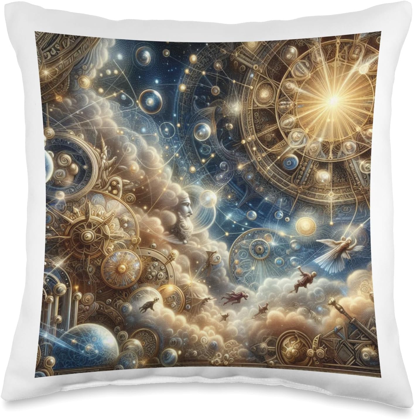 Leonardo Da Vinci Throw Pillow