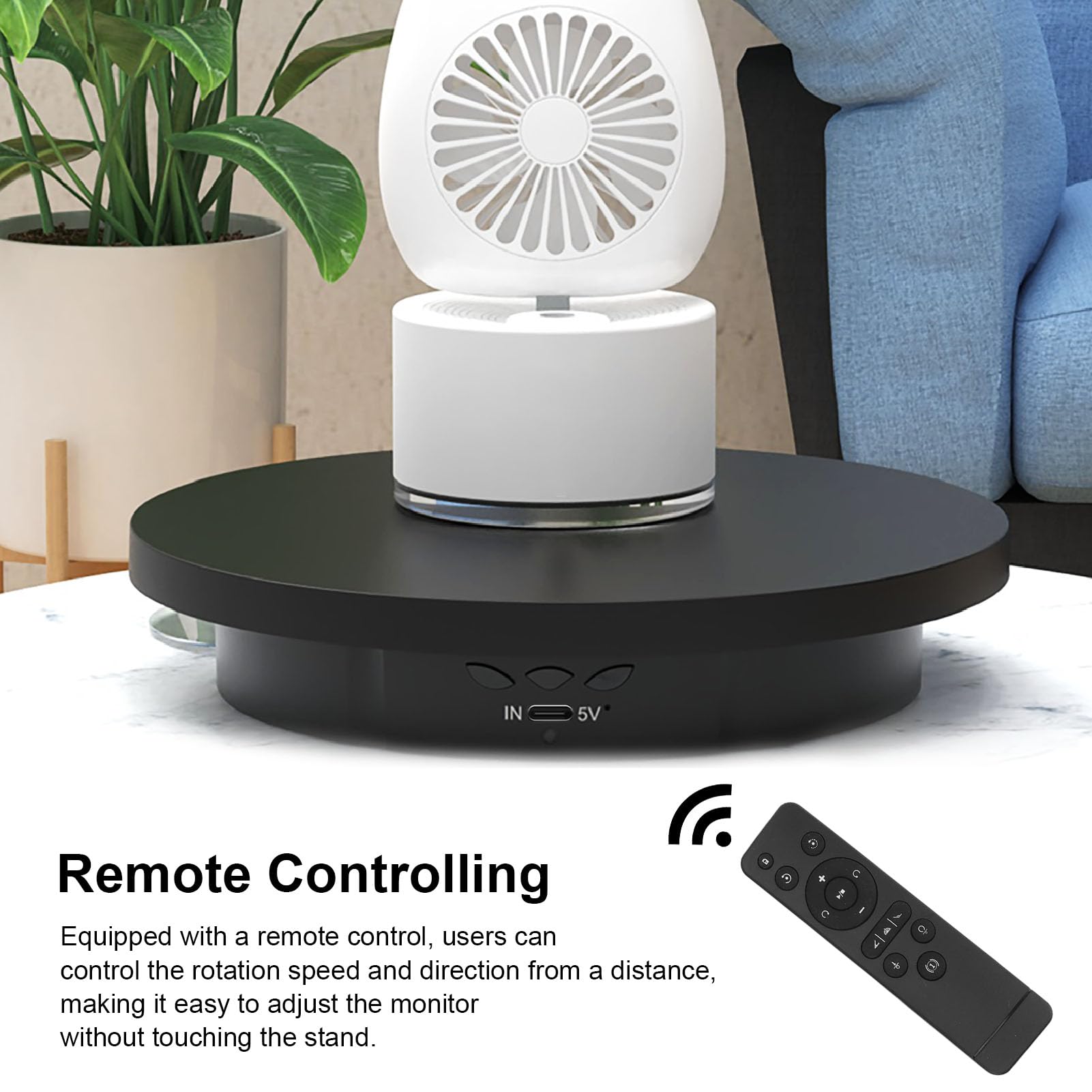 Cocoarm Plataforma Giratoria 360°, PC, Negro, 10kg