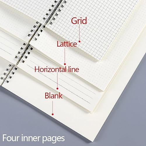 Miniatura 5 de A5 A6 B5 Spiral Book Coil Notebook to-Do Lined DOT Blank Grid Paper Journal Diary Sketchbook for School Supplies Stationery
