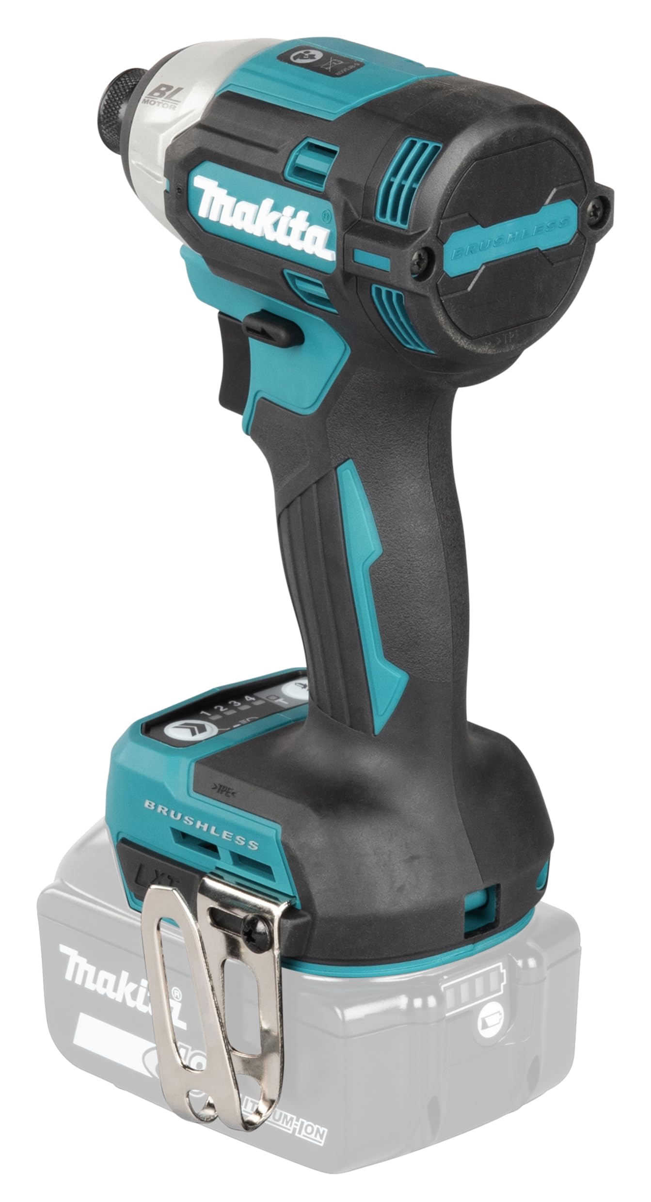 Makita Avvitatore a percussione a batteria DTD201Z, 18 V (senza batteria, senza caricatore)