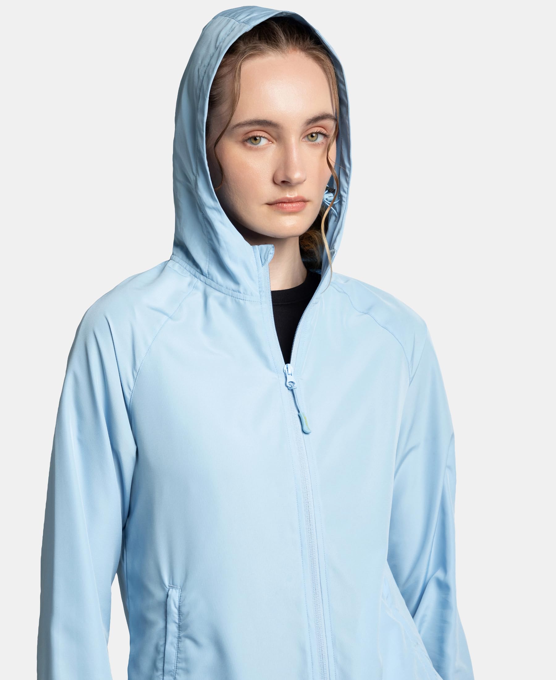 Jockey MW50 Women's Microfiber Fabric Relaxed Fit Raglan Styled Water Resistant Hoodie Jacket_Mellow Rose_L 4
