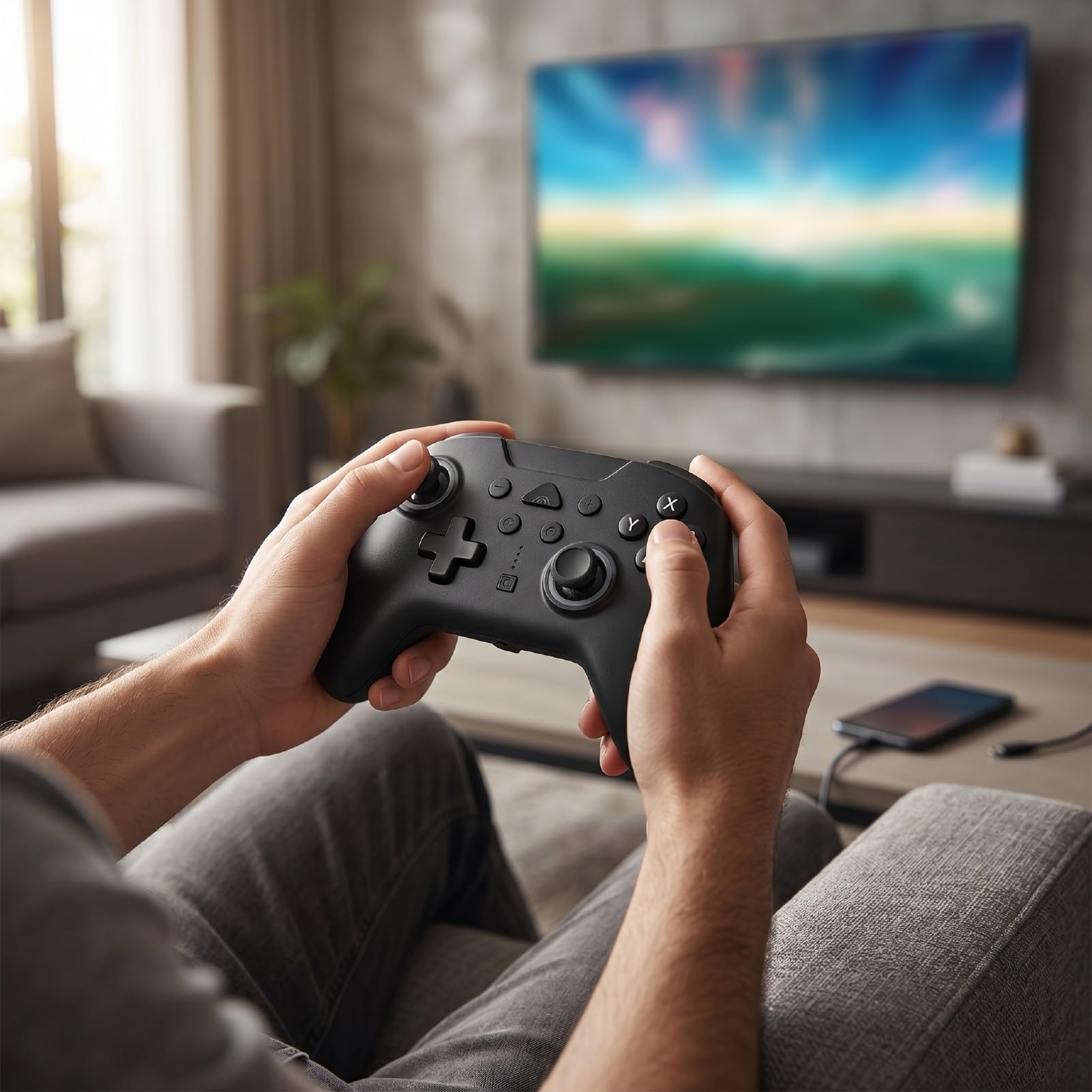 Controller di Gioco con Funzione Programmabile e Illuminazione RGB per 2 e Steam Multipiattaforma