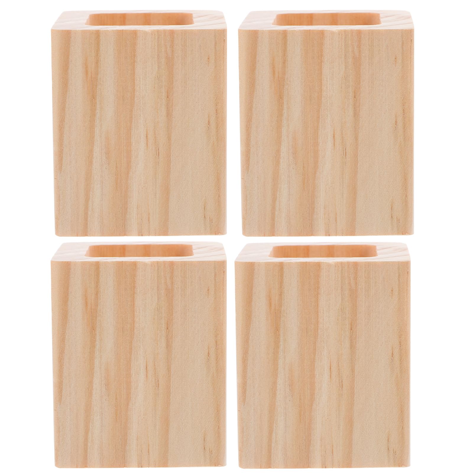 Elevadores de cama de madera antideslizantes para proteger el suelo y ganar espacio