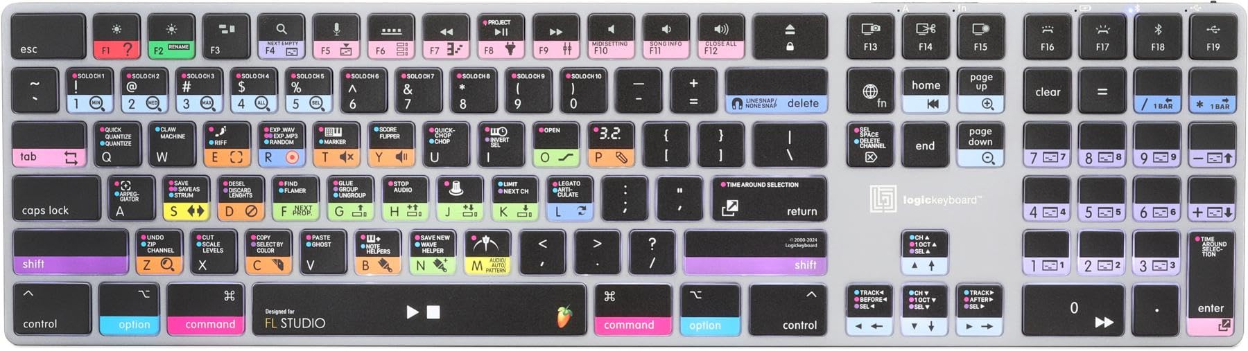 Amazon.com: Logickeyboard Titan Wireless Backlit Keyboard for FL