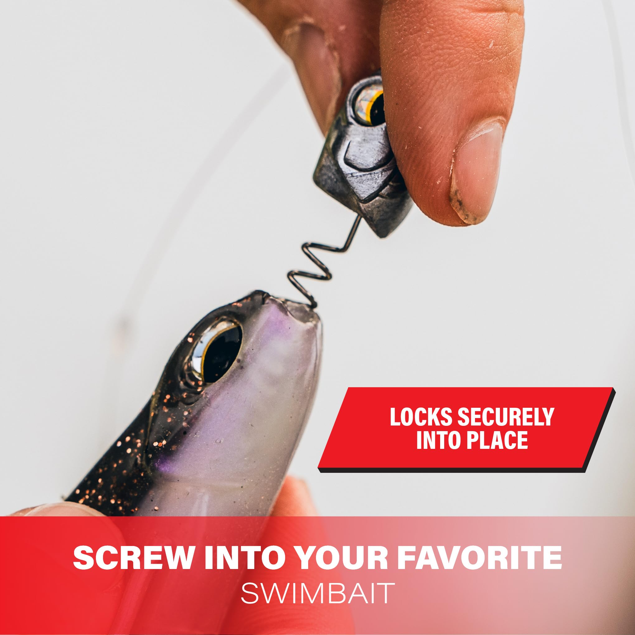 6th Sense Fishing Treble Head Line-Thru Swimbait Jig Head (1oz. - 2/pk, Raw)