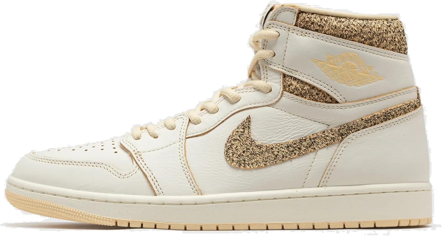 Nike Jordan 1 Retro High Og Craft Mens Shoes Size - 9, Sail/Pale Vanilla-black