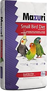 Mazuri | Nutritionally Complete for Small Birds | 25 Pound (25 lb.) Bag
