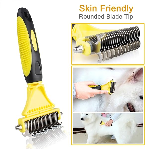 Morpilot - Deadhair Brush/Comb/Rake for Dog and Cat, Small, Medium and Large Pet, Effectively Reduce Hair Loss up to 90% - 3