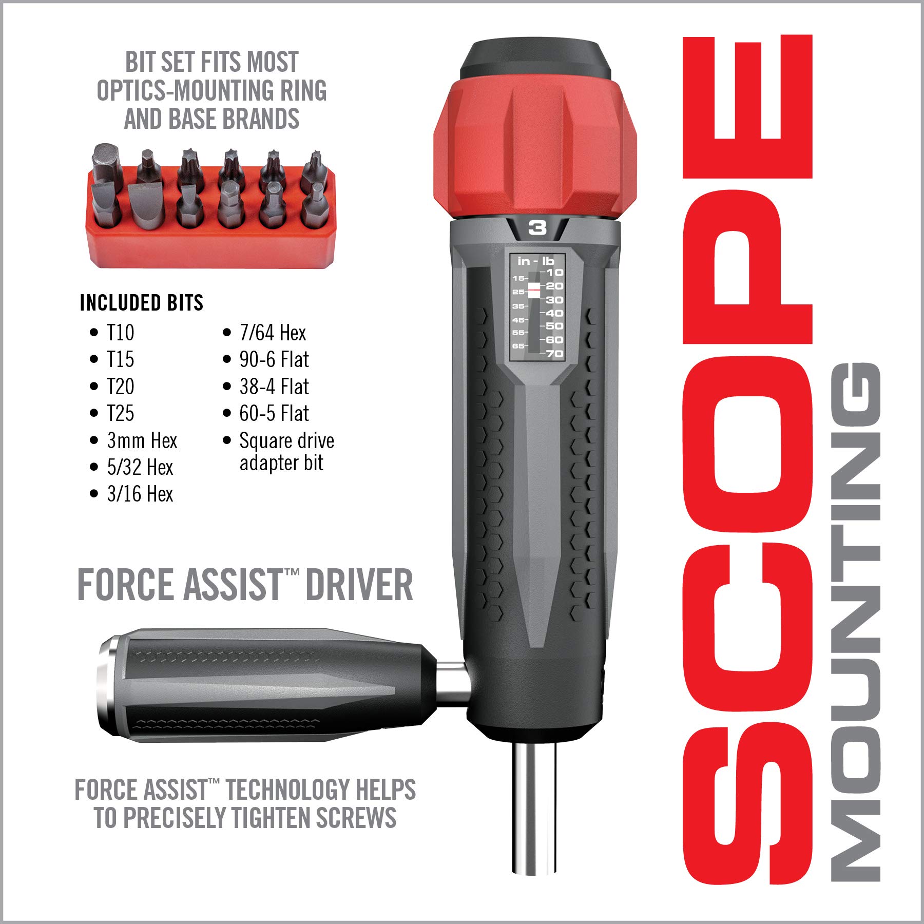 Real Avid Gunsmithing Torque Wrench Kit All in One Torq Driver Tool