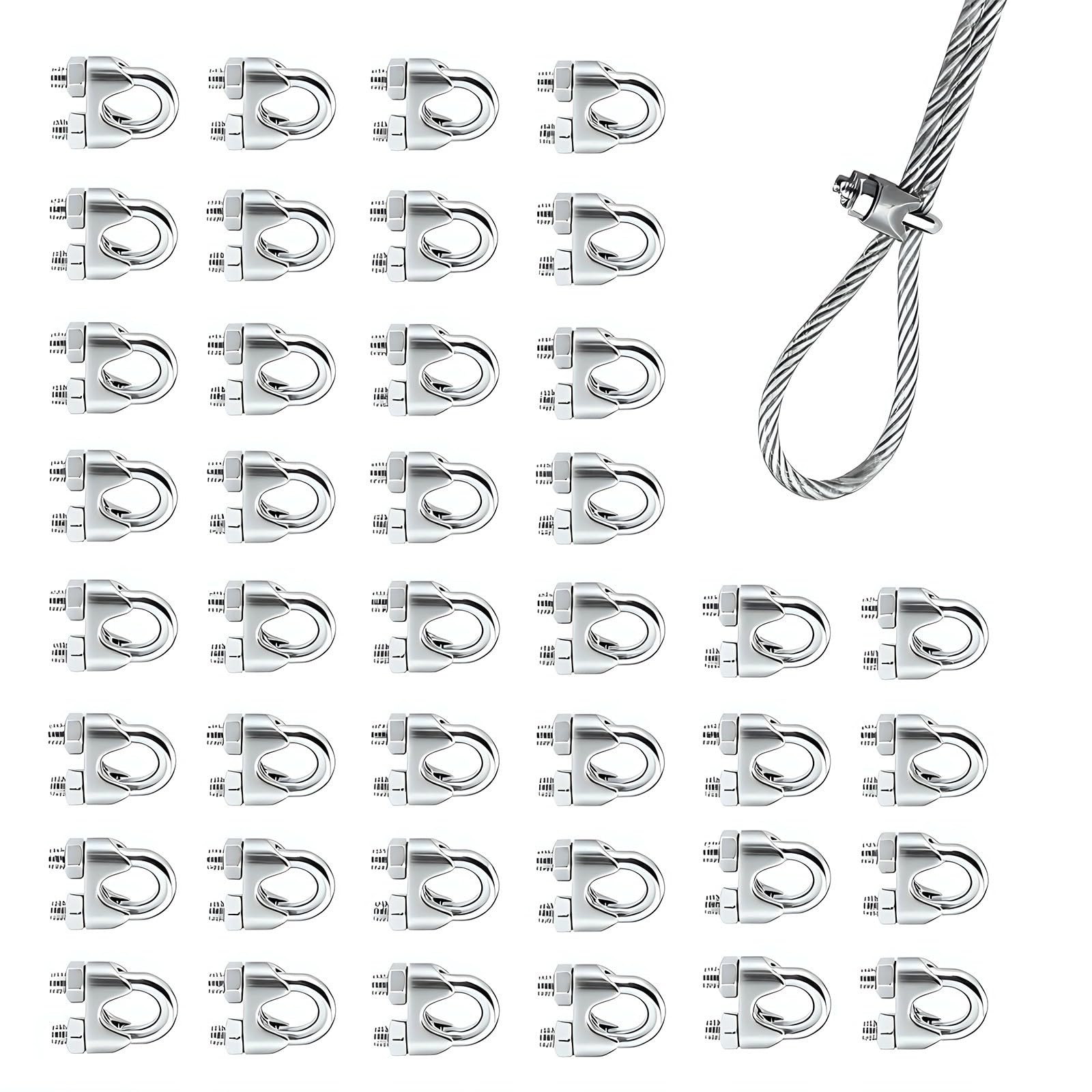 Yrohgkpn Multicolor 40Pcs Heavy-Duty Steel U Clamps, Rustproof Metal Fasteners With Secure Locking For Industrial Projects Steel U Clamp Tighteners