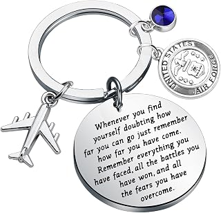 Airforce Gift Military Development Air Force Academy Basic Training Graduation Encourage Gift Keychain