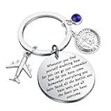 TIIMG Airforce Gift Military Development Air Force Academy Basic Training Graduation Encourage Gift Keychain