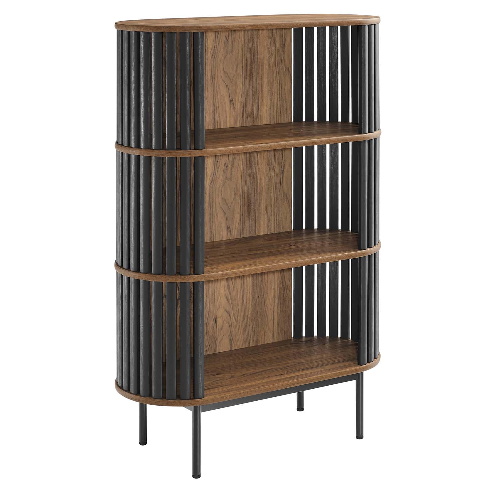 Amazon.com: Modway EEI-6524-WAL-BLK Fortitude Three Tier Display